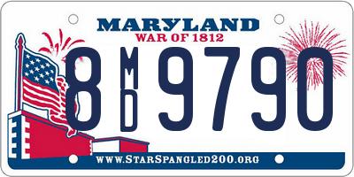 MD license plate 8MD9790