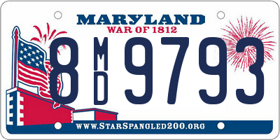 MD license plate 8MD9793