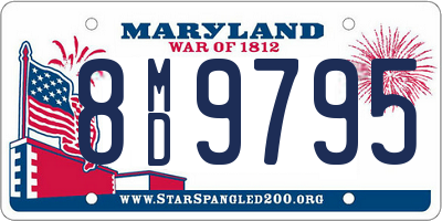 MD license plate 8MD9795