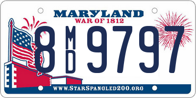 MD license plate 8MD9797