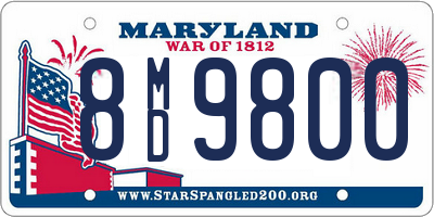 MD license plate 8MD9800