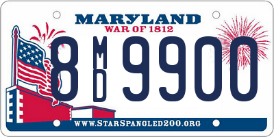 MD license plate 8MD9900