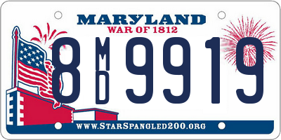 MD license plate 8MD9919