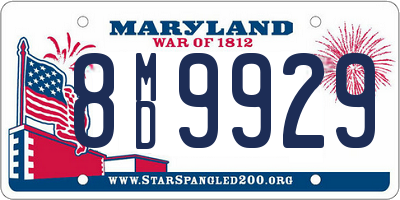 MD license plate 8MD9929