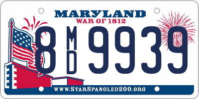 MD license plate 8MD9939