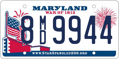 MD license plate 8MD9944