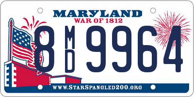 MD license plate 8MD9964