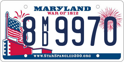 MD license plate 8MD9970