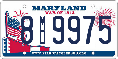 MD license plate 8MD9975