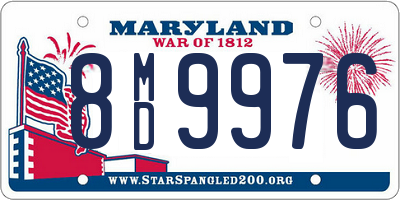 MD license plate 8MD9976