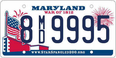 MD license plate 8MD9995