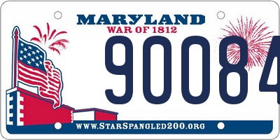 MD license plate 90084