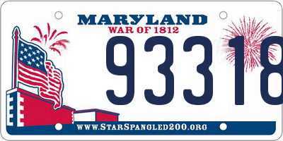 MD license plate 93318