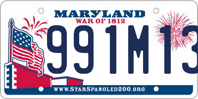 MD license plate 991M137