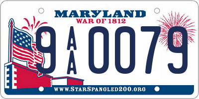 MD license plate 9AA0079