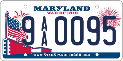 MD license plate 9AA0095