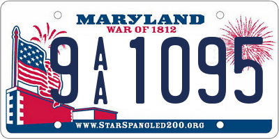 MD license plate 9AA1095
