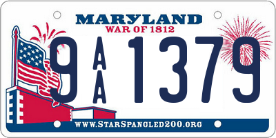 MD license plate 9AA1379