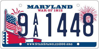 MD license plate 9AA1448