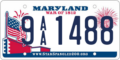 MD license plate 9AA1488