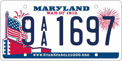 MD license plate 9AA1697