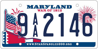 MD license plate 9AA2146