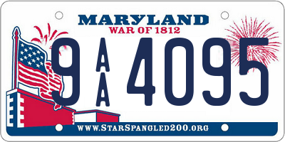 MD license plate 9AA4095