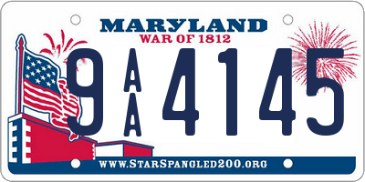 MD license plate 9AA4145