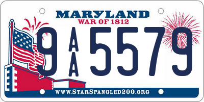 MD license plate 9AA5579