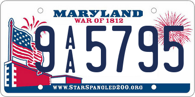 MD license plate 9AA5795