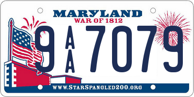 MD license plate 9AA7079
