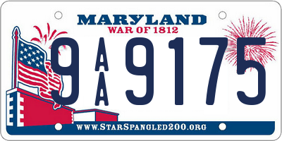 MD license plate 9AA9175
