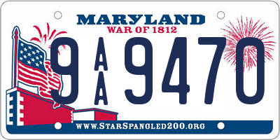 MD license plate 9AA9470