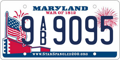 MD license plate 9AB9095