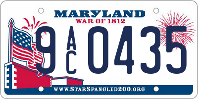 MD license plate 9AC0435