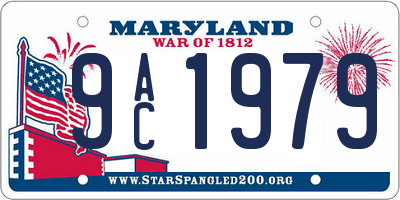 MD license plate 9AC1979