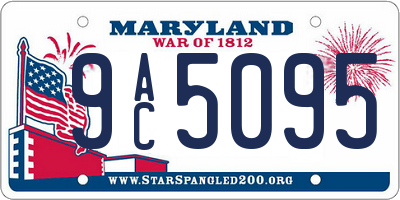 MD license plate 9AC5095