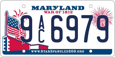 MD license plate 9AC6979