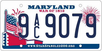 MD license plate 9AC9079