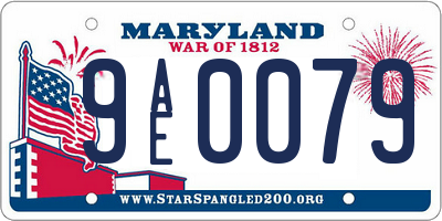 MD license plate 9AE0079