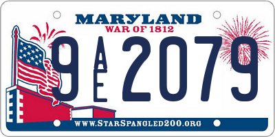 MD license plate 9AE2079