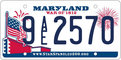 MD license plate 9AE2570