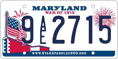 MD license plate 9AE2715