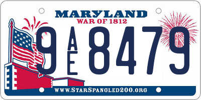 MD license plate 9AE8479