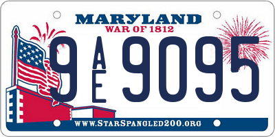 MD license plate 9AE9095