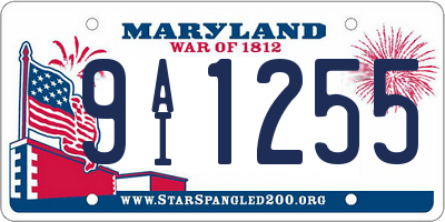 MD license plate 9AI1255
