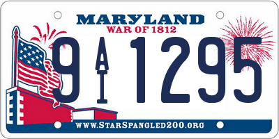 MD license plate 9AI1295