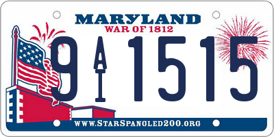 MD license plate 9AI1515