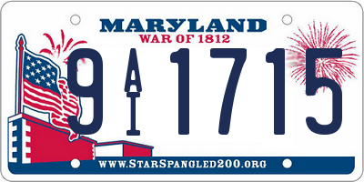 MD license plate 9AI1715