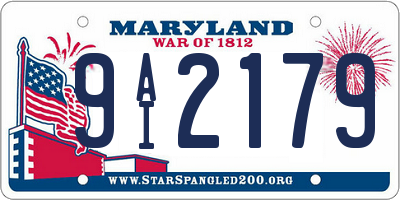 MD license plate 9AI2179